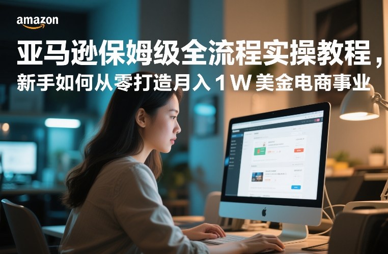 亚马逊保姆级全流程实操教程，新手如何从零打造月入1W美金电商事业-仙女副业网
