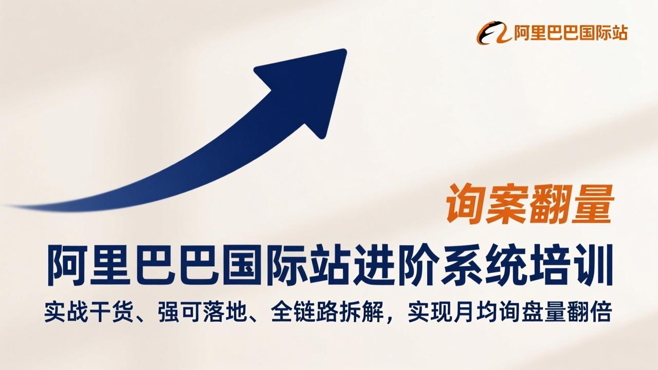 阿里巴巴国际站进阶系统培训，实战干货、强可落地、全链路拆解，实现月均询盘量翻倍-仙女副业网