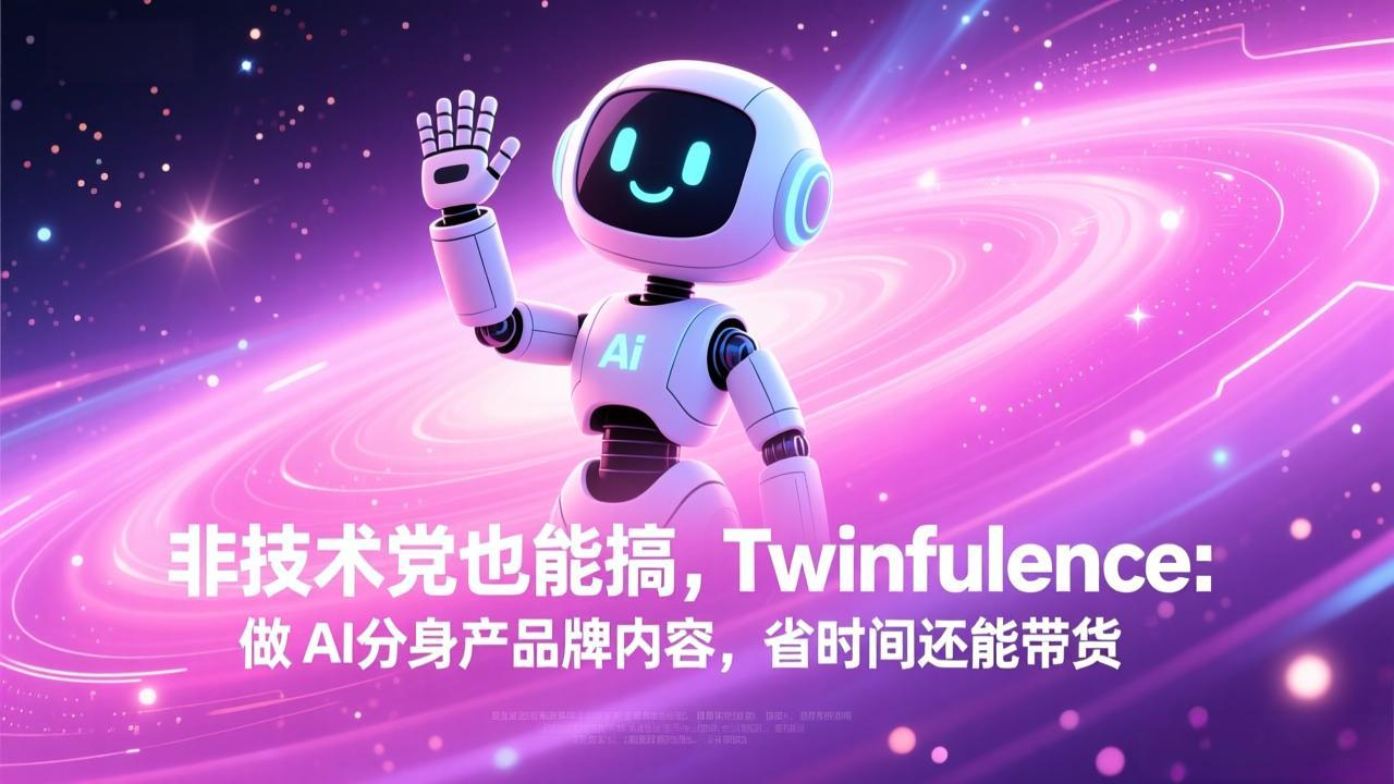 非技术党也能搞!Twinfluence:做 AI 分身产品牌内容,省时间还能带货-仙女副业网