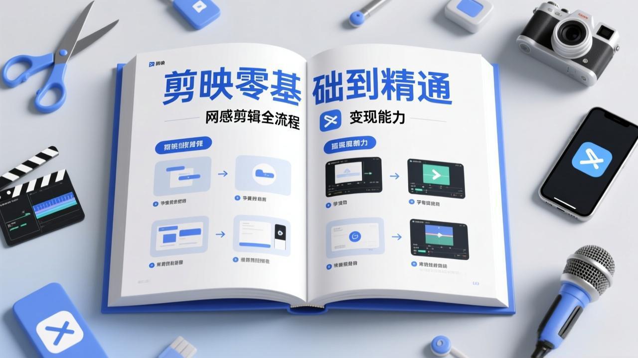剪映零基础也能快速上手，从入门到精通掌握网感剪辑全流程，掌握能直接变现的剪辑能力-仙女副业网