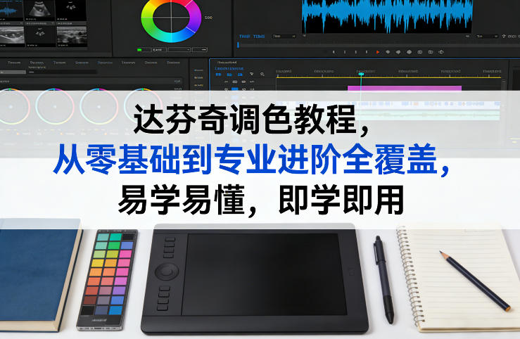 达芬奇调色教程，从零基础到专业进阶全覆盖，易学易懂，即学即用-仙女副业网