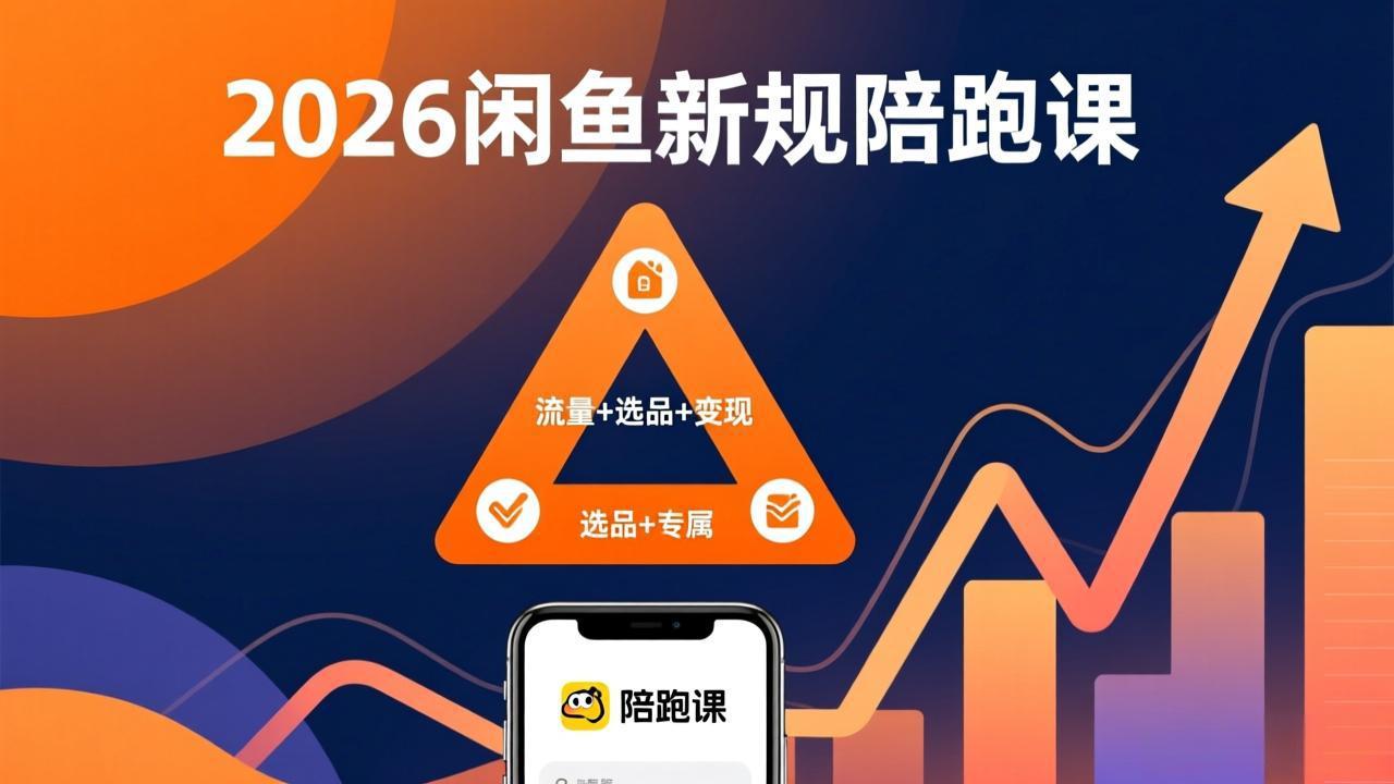 2026闲鱼高阶陪跑课全新上线，带你吃透新规玩转选品流量，从零搭建稳定变现盈利体系-仙女副业网