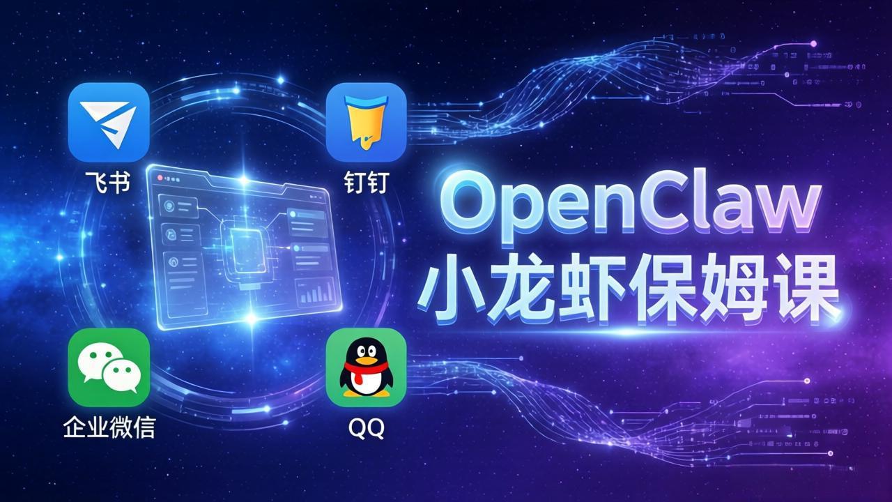 OpenClaw小龙虾保姆课： Windows/macOS/Linux/Docker全系统安装，飞书+钉钉+企业微信+QQ 全接入-仙女副业网