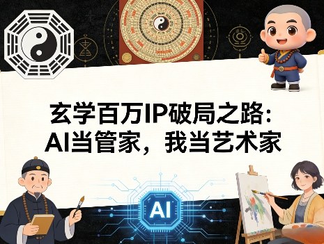 玄学百万IP破局之路:AI当管家,我当艺术家