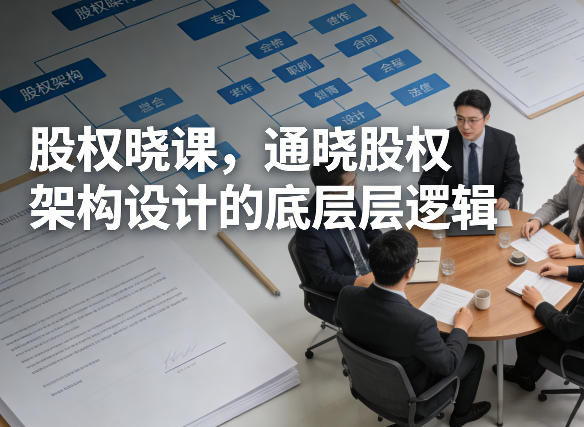 股权晓课，通晓股权架构设计的底层逻辑-仙女副业网