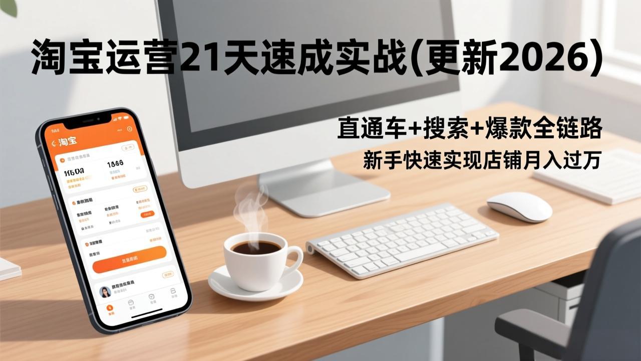 淘宝运营21天速成实战(更新3月-仙女副业网