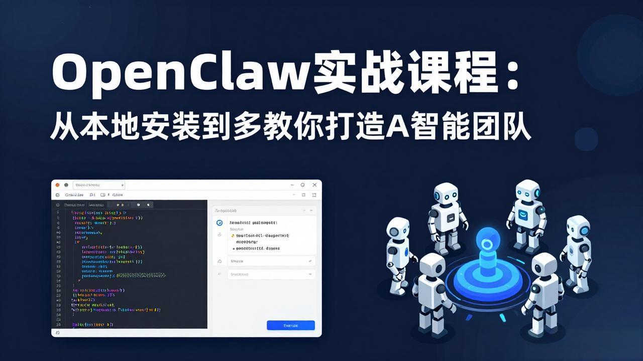 OpenClaw实战课程：从本地安装到多Agent协同，手把手教你打造AI智能团队-仙女副业网