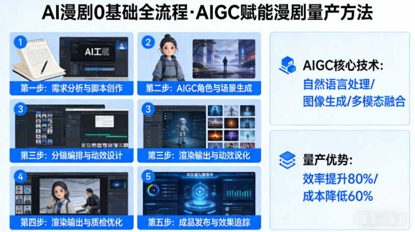 AI漫剧0基础全流程,快速掌握AIGC赋能的漫剧量产方法-仙女副业网