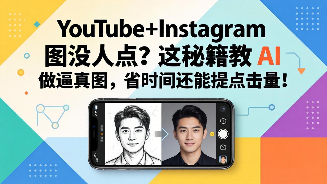 YouTube+Instagram图没人点?这秘籍教 AI 做逼真图,省时间还能提点击量-仙女副业网