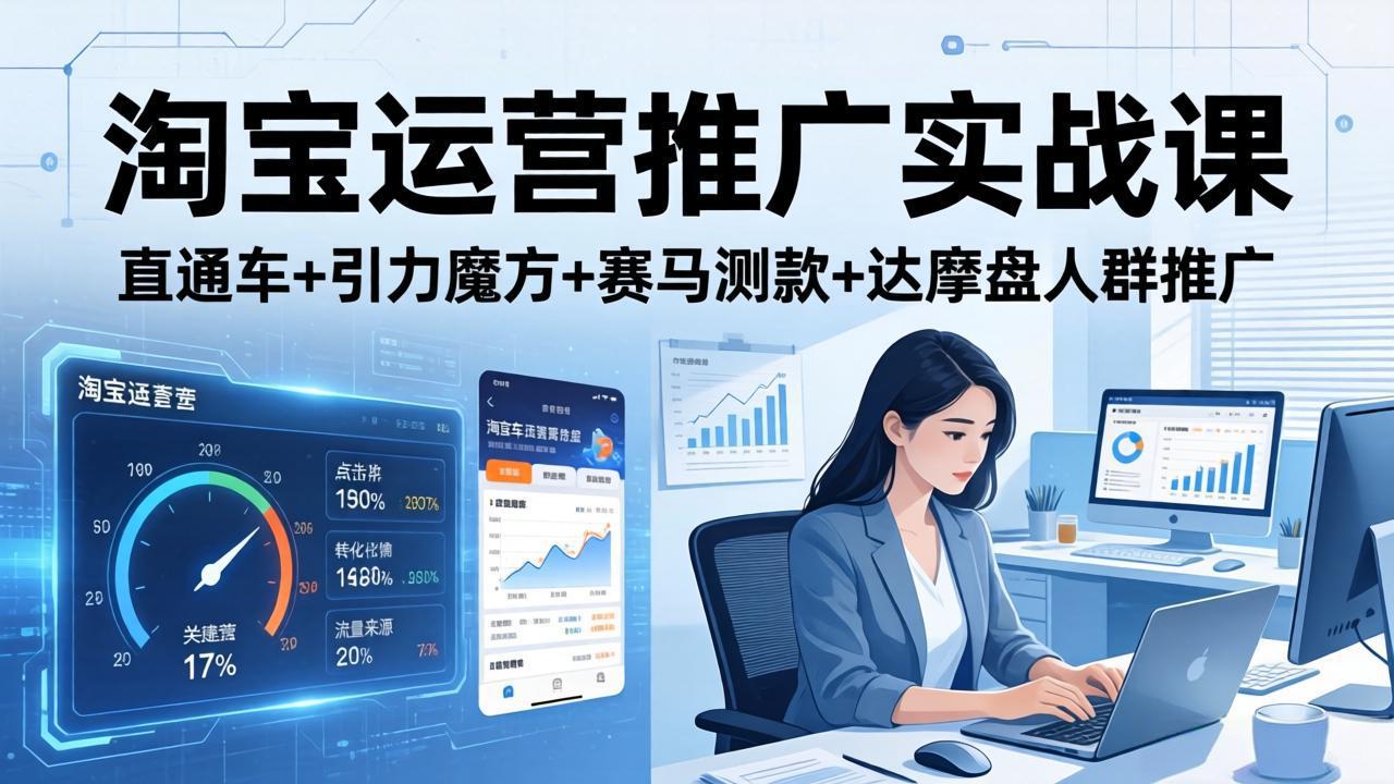 淘宝运营推广实战课(更新26年4月-仙女副业网