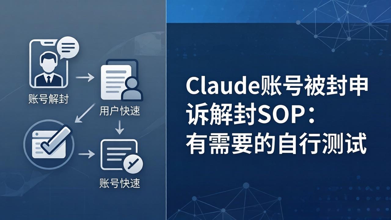 Claude账号被封申诉解封SOP：有需要的自行测试-仙女副业网