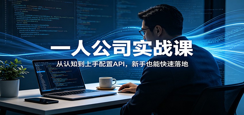 一人公司实战课：从认知到上手配置API，新手也能快速落地-仙女副业网