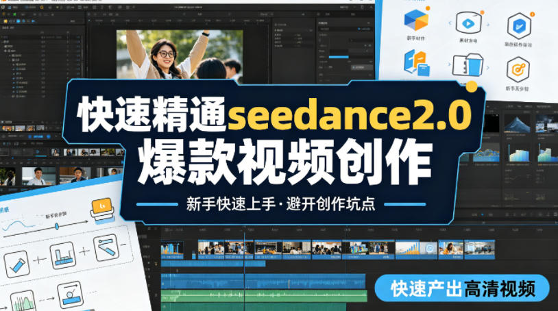 快速精通seedance2.0爆款视频创作，快速产出高清视频，避开大量创作坑点，新手也能快速上手-仙女副业网