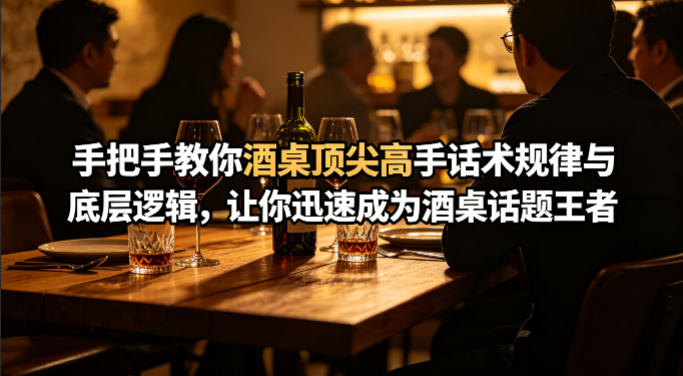 付费文章：手把手教你酒桌顶尖高手话术规律与底层逻辑，让你迅速成为酒桌话题王者(二十年全网独家经验分享)-仙女副业网
