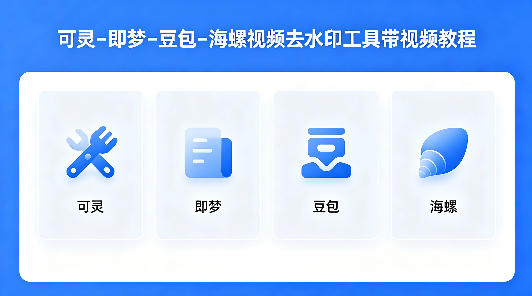 可灵–即梦–豆包–海螺视频去水印工具带视频教程-仙女副业网