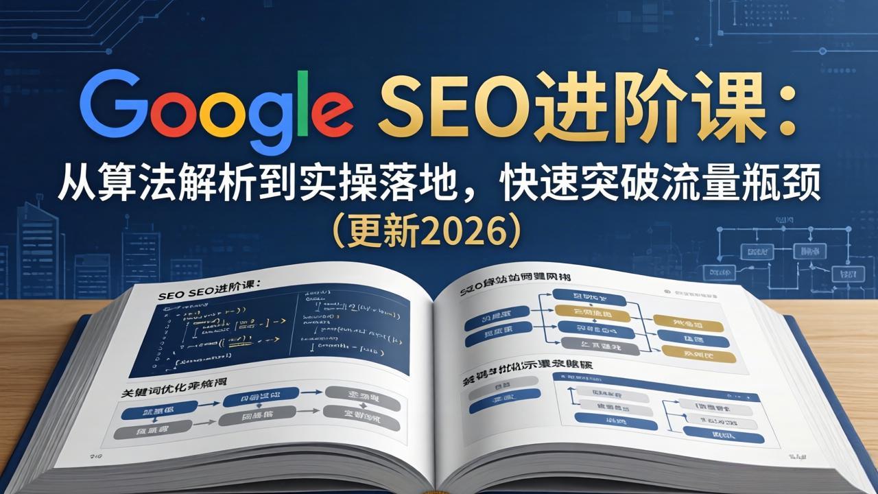 Google SEO进阶课：从算法解析到实操落地，快速突破流量瓶颈(更新2026-仙女副业网