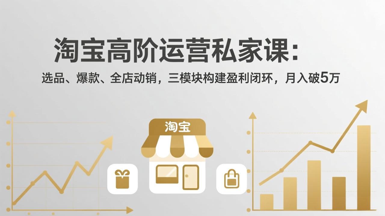 淘宝高阶运营私家课(更新26年4月18-仙女副业网