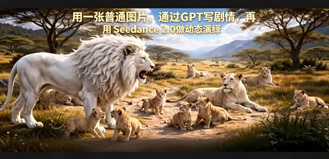 用一张普通图片，通过GPT写剧情，再用Seedance 2.0做动态演绎，居然能生成迪士尼风格搞笑动画-仙女副业网