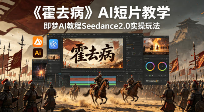 《霍去病》AI短片教学，即梦AI教程Seedance2.0实操玩法-仙女副业网
