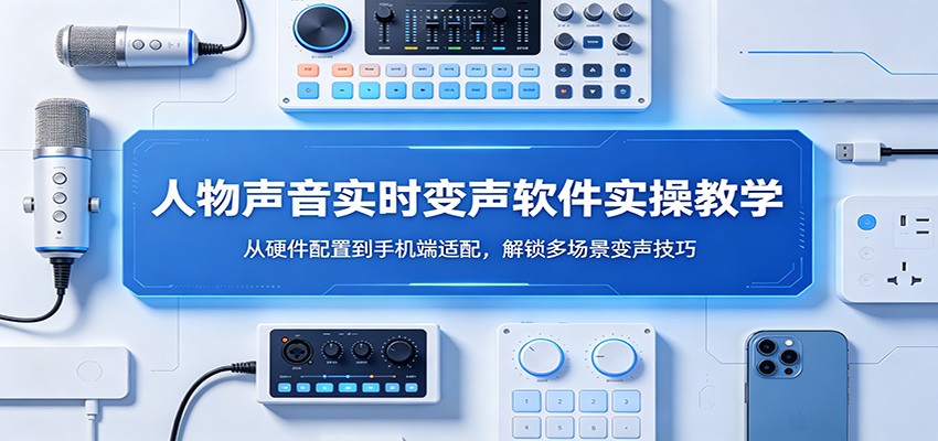 人物声音实时变声软件实操教学：从硬件配置到手机端适配，解锁多场景变声技巧-仙女副业网