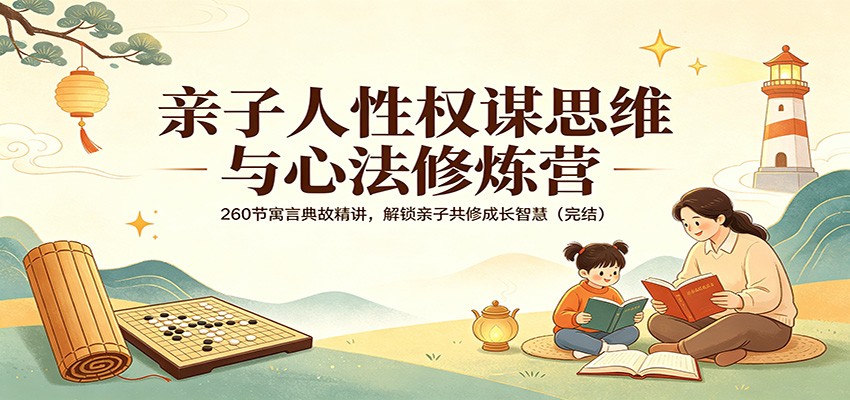 亲子人性权谋思维与心法修炼营：260节寓言典故精讲，解锁亲子共修成长智慧(完结)-仙女副业网
