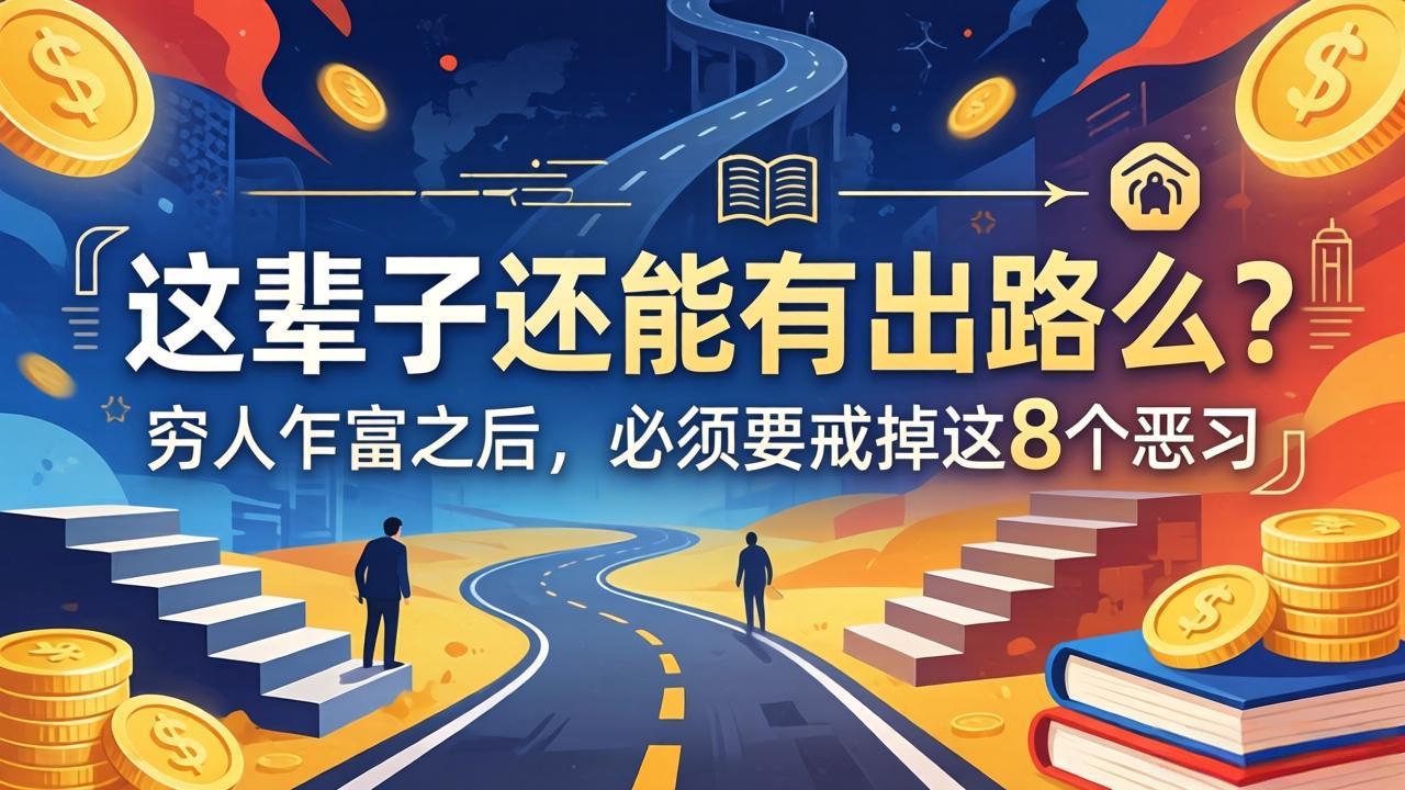 关于人生两篇付费文章【这辈子还能有出路么？】【穷人乍富之后，必须要戒掉这8个恶习】-仙女副业网