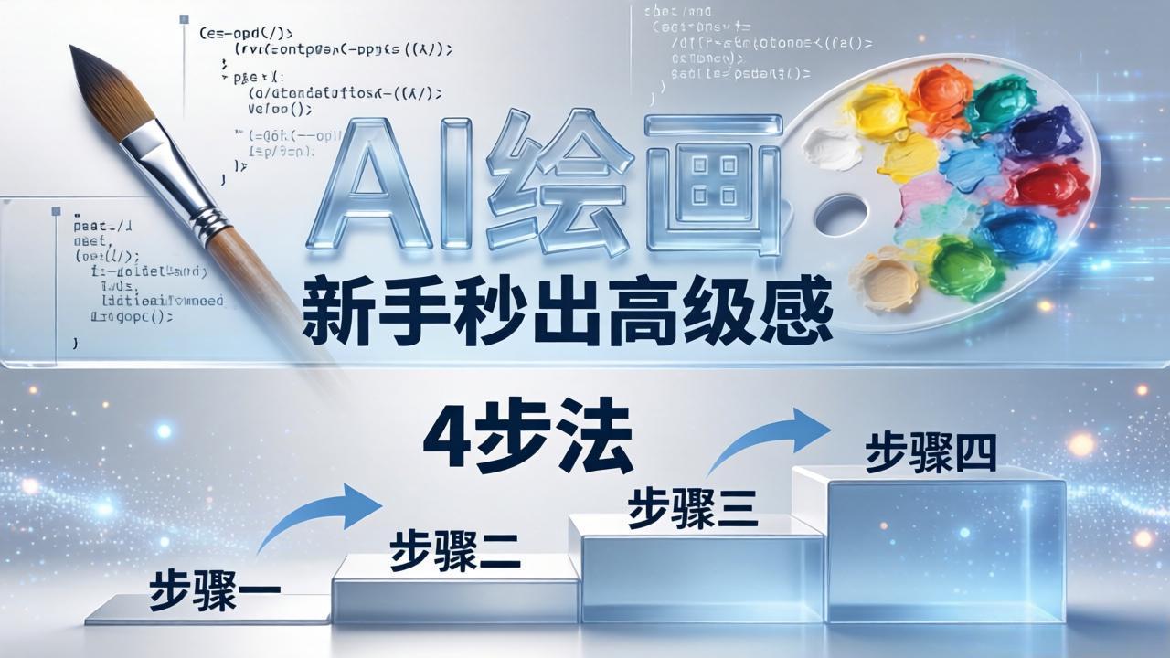 AI绘画入门别再硬磕了！即梦4步法：万能提示词公式+BRTR框架，新手秒出高级感-仙女副业网