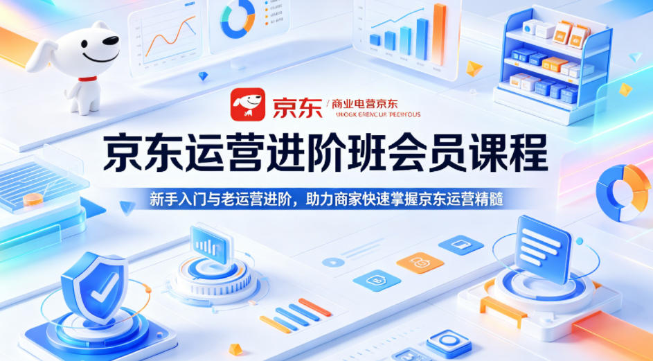 京东运营进阶班会员课程，新手入门与老运营进阶，助力商家快速掌握京东运营精髓-仙女副业网