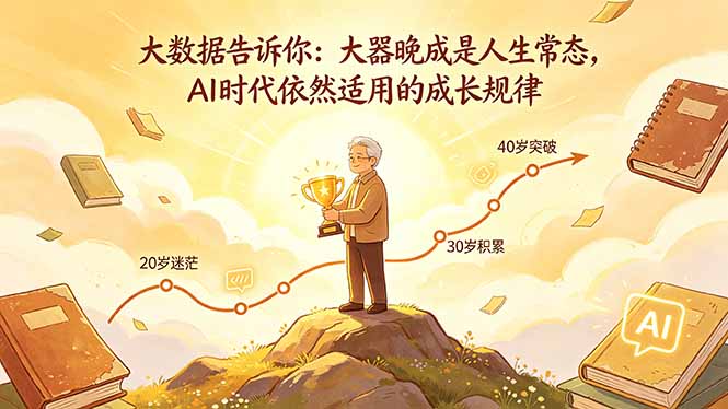 付费文章：大数据告诉你：大器晚成是人生常态，AI 时代依然适用的成长规律-仙女副业网