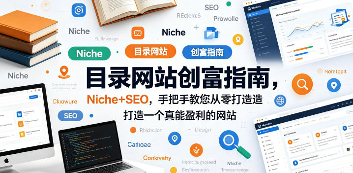 目录网站创富指南，Niche+SEO，手把手教您从零打造打造一个真能盈利的网站【原创双语字幕】-仙女副业网
