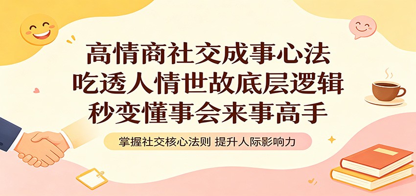 高情商社交成事心法：吃透人情世故底层逻辑，秒变懂事会来事高手-仙女副业网