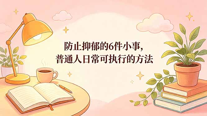 付费文章：防止抑郁的6件小事，普通人日常可执行的方法-仙女副业网