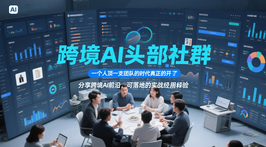跨境AI头部社群,一个人顶一支团队的时代真正的开始了,分享跨境AI前沿,可落地的实战经验(更新5月11日)-仙女副业网