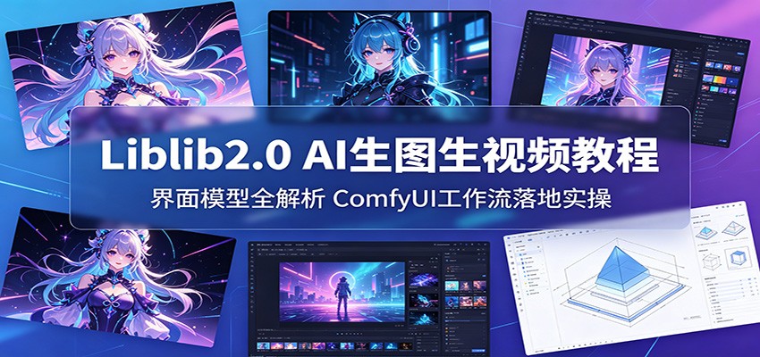 Liblib2.0 AI生图生视频教程：界面模型全解析，ComfyUI工作流落地实操-仙女副业网