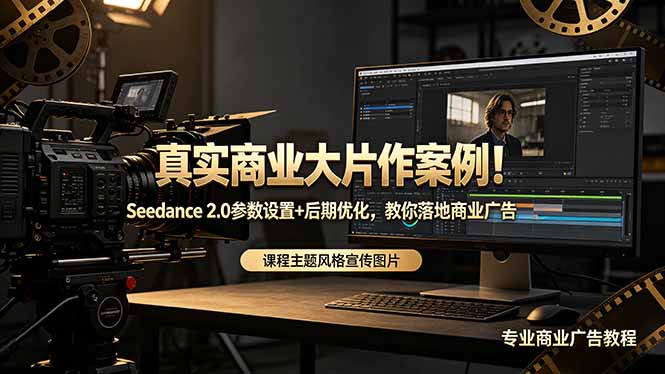 真实商业大片作案例！Seedance 2.0参数设置+后期优化，教你落地商业广告-仙女副业网