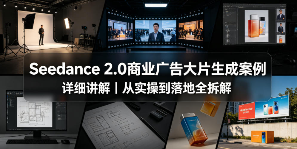 Seedance 2.0商业广告大片生成案例详细讲解｜从实操到落地全拆解-仙女副业网