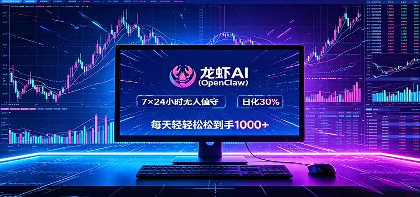 龙虾AI(OpenClaw)全自动挂机,智能操控电脑高效执行任务,每天轻松到手四位数-仙女副业网