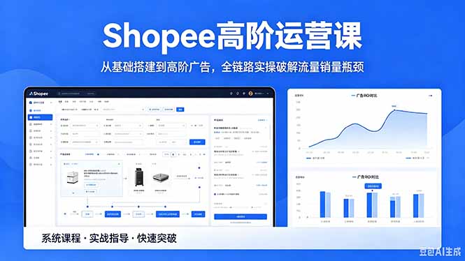 Shopee高阶运营课-2026年5月更新，从基础搭建到高阶广告，全链路实操破解流量销量瓶颈-仙女副业网