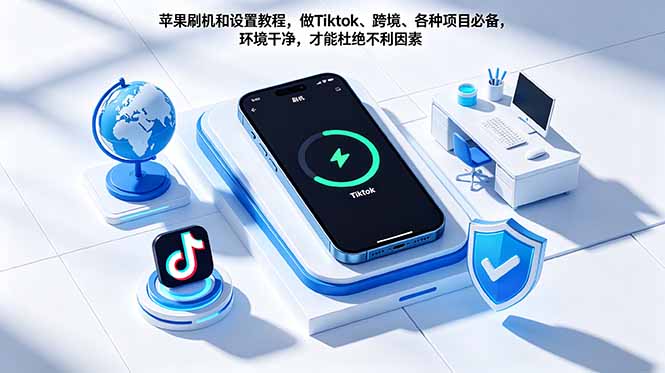 苹果刷机和设置教程,做Tiktok、跨境、各种项目必备,环境干净,才能杜绝不利因素-仙女副业网