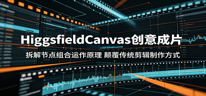 HiggsfieldCanvas创意成片:拆解节点组合运作原理,颠覆传统剪辑制作方式-仙女副业网