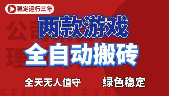海外游戏全自动搬砖，日入1k+，全天无人值守，绿色稳定！【揭秘】-仙女副业网