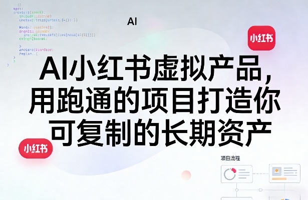 AI小红书虚拟产品,用跑通的项目打造你可复制的长期资产(更新)-仙女副业网