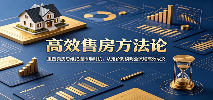 高效售房方法论:重塑卖房思维把握市场时机,从定价到谈判全流程高效成交-仙女副业网