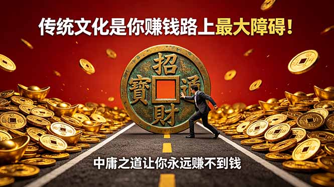 付费文章:传统文化是你赚钱路上最大障碍!中庸之道让你永远赚不到钱-仙女副业网