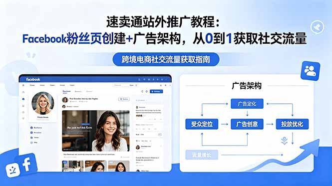 速卖通站外推广教程:Facebook粉丝页创建+广告架构,从0到1获取社交流量-仙女副业网