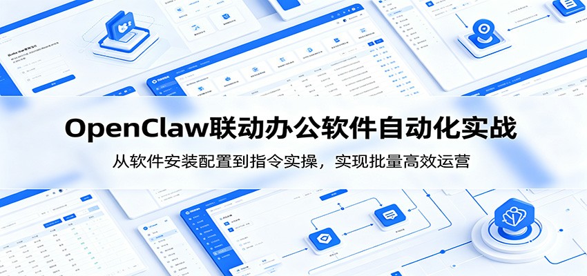 OpenClaw自动化实操课：从软件安装配置到指令实操，实现批量高效运营-仙女副业网