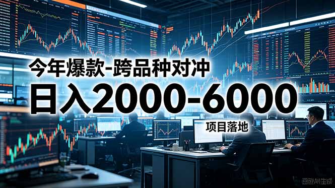 今年爆款-跨品种对冲日入2000-6000，项目落地！-仙女副业网