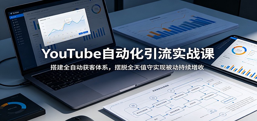 YouTube自动化引流实战课:搭建全自动获客体系,摆脱全天值守实现被动持续增收-仙女副业网