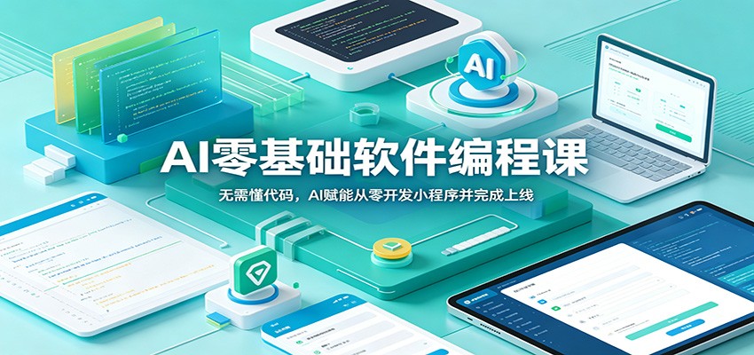 AI零基础软件编程课：无需懂代码，AI赋能从零开发小程序并完成上线-仙女副业网