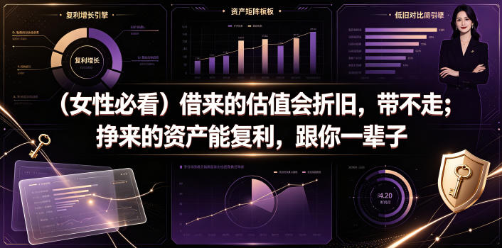 付费文章：(女性必看)借来的估值会折旧，带不走；挣来的资产能复利，跟你一辈子-仙女副业网